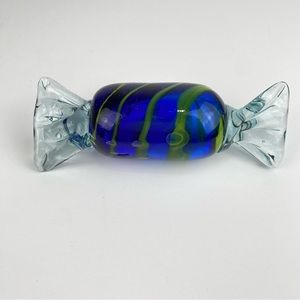 Vintage Late 20th Century Art Glass Cellophane Candy